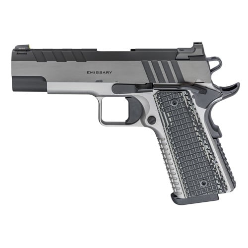 SPRINGFIELD ARMORY 1911 Emissary 9mm 4.25" 9rd Pistol - Stainless w/ VZ Grips