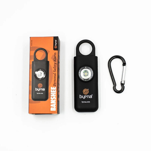 BYRNA TECHNOLOGIES Banshee Personal Safety Alarm 130db - Black for sale at KYGUNCO.