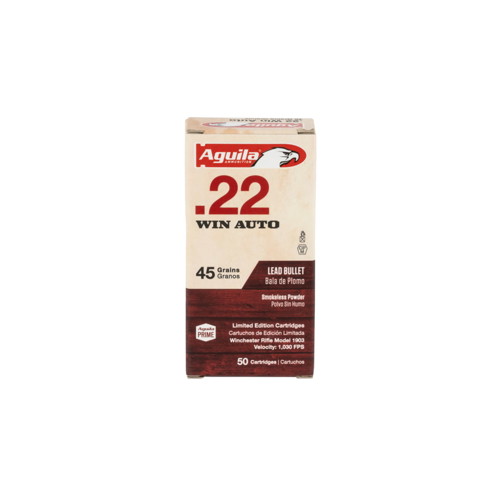 AGUILA AMMO 22 Win 45Gr Lead Round Nose LRN 50rd for sale at KYGUNCO.
