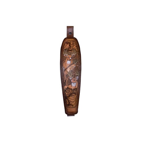 AA&E LEATHERCRAFT Trophy Gunsling Embossed Deer Heads Leaping Deer for sale at KYGUNCO.