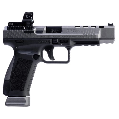 CANIK TP9SFx 9mm 5.2" 20rd Pistolw / MeCanik M02 Red Dot - Tungsten / Black for sale at KYGUNCO.