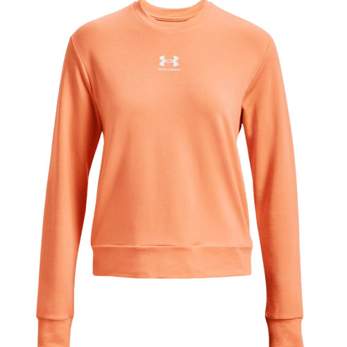 UNDER ARMOUR Women's UA Rival Terry Crew Orange for sale at KYGUNCO.