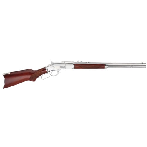 TAYLORS AND COMPANY 1873 45LC 20" 10rd Lever Rifle w/ Octagon Barrel - Silver | Walnut for sale at KYGUNCO.