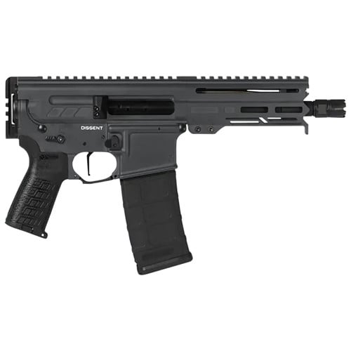 CMMG Dissent MK4 5.7x28mm 6.5" 32rd Pistol - Tungsten for sale at KYGUNCO.