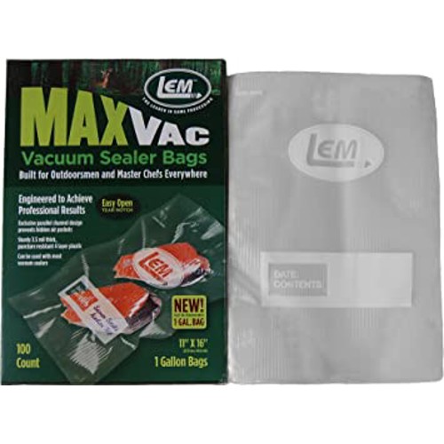 LEM Gallon Bags- 11"x16"- 100 count for sale at KYGUNCO.