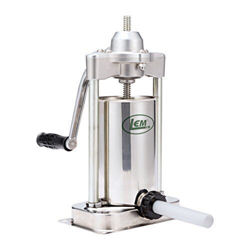 LEM Mighty Bite 5lb Vertical SS Stuffer w/Gear Box for sale at KYGUNCO.