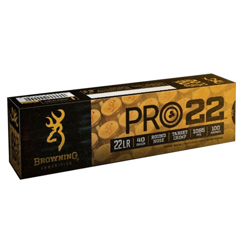 BROWNING AMMO 22LR Pro-22 40Gr LRN Standard Velocity 100rd for sale at KYGUNCO.