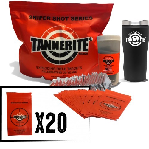 TANNERITE Exploding Rifle Targed 10lb / 20 Target Gift Pack for sale at KYGUNCO.