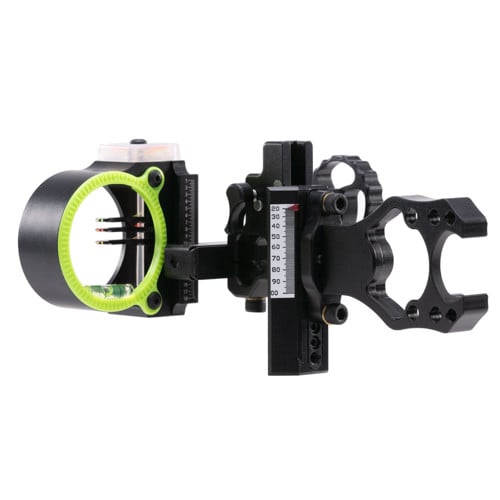 BLACK GOLD Ascent Whitetail 3 Pin (.019) 4" Dovetail Left Hand Compound Bow Sight - Black for sale at KYGUNCO.