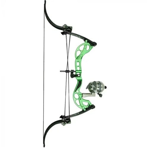 MUZZY LV-X 29" Bowfishing Kit RH w/ XD Pro Reel - Oneida Green for sale at KYGUNCO.