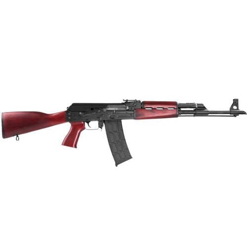 ZASTAVA ZPAPM90 5.56 NATO 18.25" 30rd Semi-Auto Rifle - Black / Serbian Red Wood for sale at KYGUNCO.