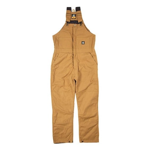 BERNE WORKWEAR Heritage Insulated Duck Bib Overall Brown Duck for sale at KYGUNCO.