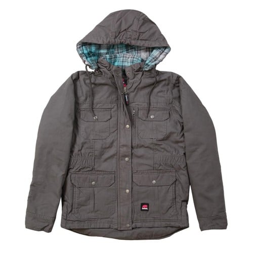 BERNE WORKWEAR Women's Softstone Duck Barn Coat Titanium for sale at KYGUNCO.