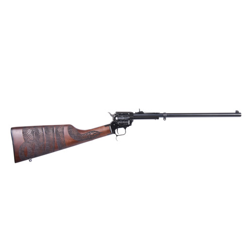HERITAGE MANUFACTURING Rough Rider Rancher 22 LR 16.1" 6rd Revolver Rifle - Blued / Snake Engraving for sale at KYGUNCO.