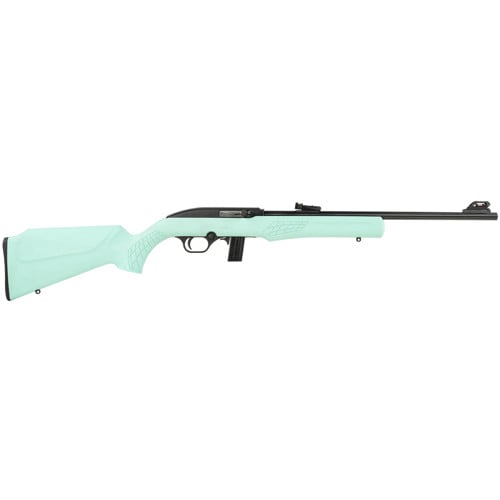 ROSSI RS22 22LR 18" 10rd Semi-Auto Pistol w/ Fiber Optic Sights - Black / Teal for sale at KYGUNCO.