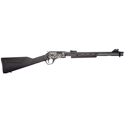 ROSSI Gallery 22 LR 18" 15rd Pump Rifle - Black w/ Snakeskin Engraved Receiver for sale at KYGUNCO.