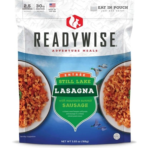 READY WISE Still Lake Lasagna with Sausage - 2.5 Serving for sale at KYGUNCO.