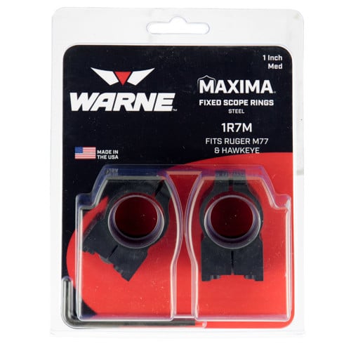WARNE Maxima Rings 1in High Height fits Tikka Dovetail for sale at KYGUNCO.