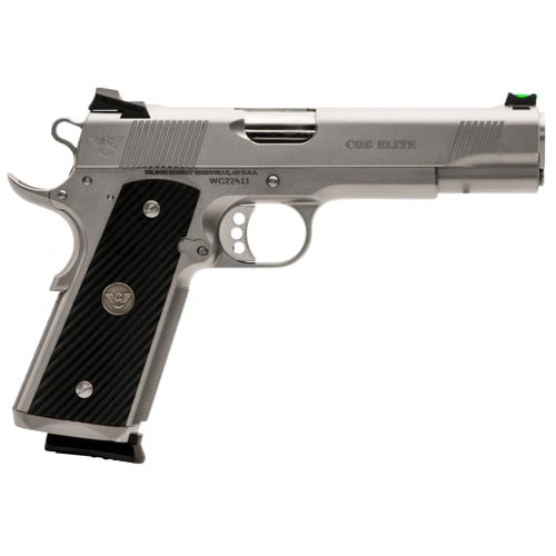 WILSON COMBAT CQB ELITE 1911 45ACP 5" 8rd Pistol - Stainless w/ G10 Grips for sale at KYGUNCO.