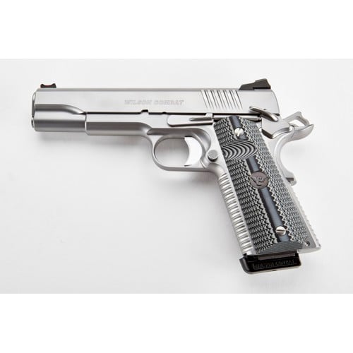 WILSON COMBAT ACP 1911 9mm 5" 10rd Pistol - Stainless w/ G10 Grips for sale at KYGUNCO.
