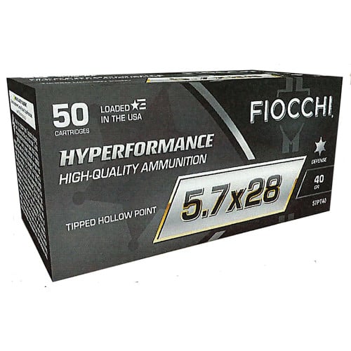 FIOCCHI Hyperformance 5.7x28mm 40gr THP Ammunition | 50 Rounds for sale at KYGUNCO.