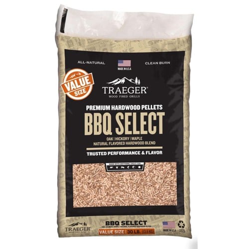 TRAEGER BBQ Select Premium Hardwood Pellets - 30 Lb for sale at KYGUNCO.