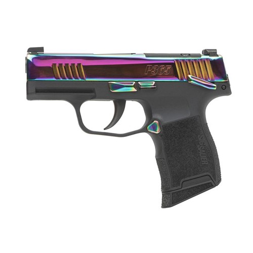 SIG SAUER P365 380 ACP 3.1" 10rd Optic Ready Pistol w/ XRAY3 Night Sights & Manual Safety - Rainbow for sale at KYGUNCO.