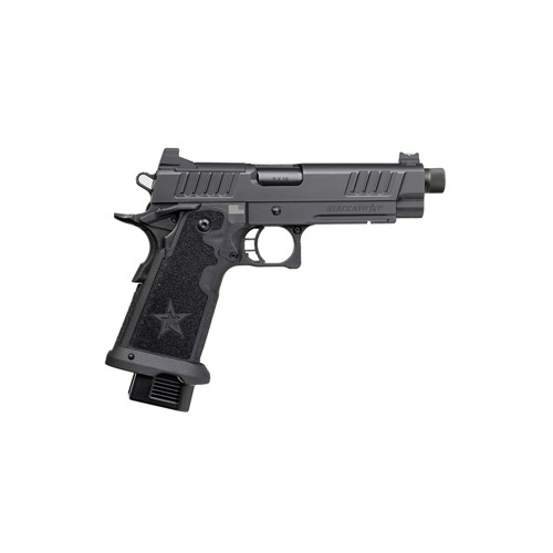 STACCATO P 9mm 5" 17rd Optic Ready Pistol + Threaded Barrel | Black G2 Tac Texture Grips for sale at KYGUNCO.
