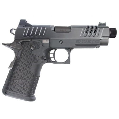 STACCATO C2 9mm 4.5" 16rd Optic Ready Pistol + DLC Threaded Barrel | Black S-Series for sale at KYGUNCO.