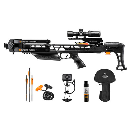 MISSION by MATHEWS SUB-1 Crossbow Pro Kit (Scope, Bolts, Quiver, Case) | Black for sale at KYGUNCO.