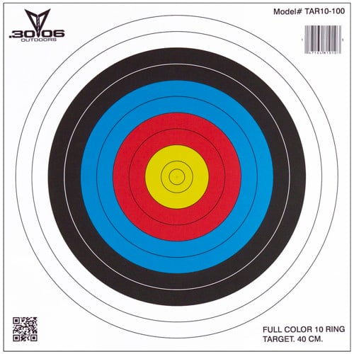 30-06 OUTDOORS Paper Targets 40 cm 10 Ring 100pk Assorted for sale at KYGUNCO.