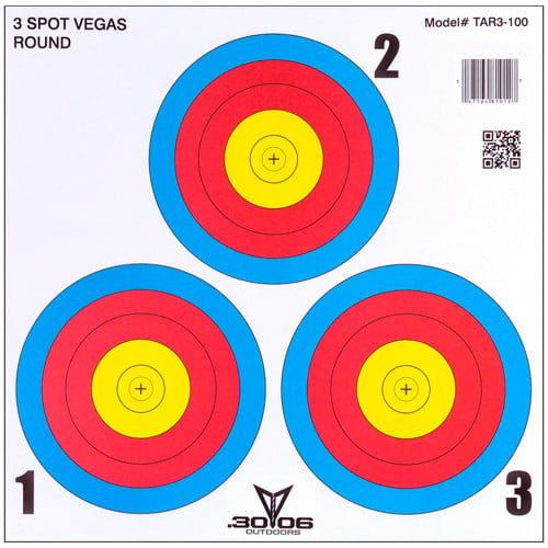 30-06 OUTDOORS Paper Targets 3 Spot Vegas 100pk Assorted for sale at KYGUNCO.