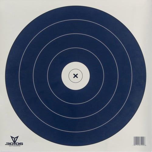 30-06 OUTDOORS Paper Targets Single Spot 100pk Blue/White for sale at KYGUNCO.
