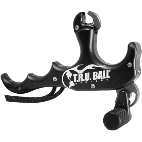 TRUBALL ARCHERY ST4LK'R - 4 Finger Thumb Release w/Lanyard Black for sale at KYGUNCO.