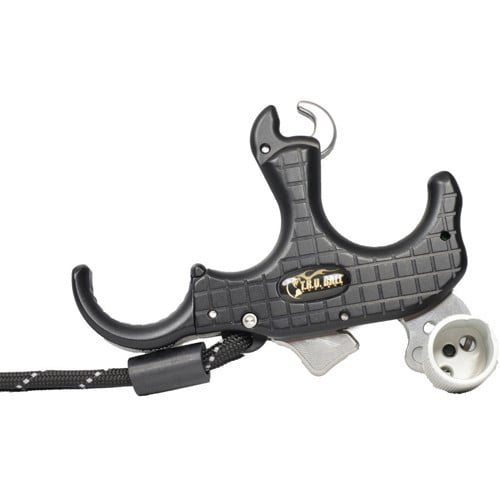 TRUBALL ARCHERY Blade Pro Flex - 3 Finger Blk/QuickSilver - Medium for sale at KYGUNCO.