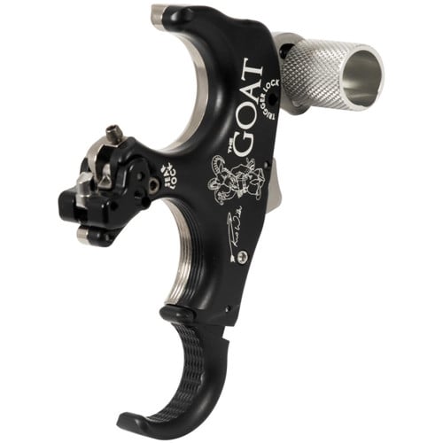 TRUBALL ARCHERY GOAT - 3 Finger Black/QuickSilver - Medium for sale at KYGUNCO.
