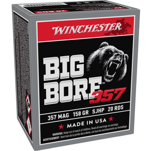 WINCHESTER AMMO 357 Mag 158 JHP Bigbore 20rd for sale at KYGUNCO.
