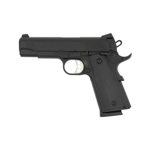 TISAS (SDS Imports) 1911 B9 Carry 9mm 4.25" 9rd Pistol w/ Night Sights - Black / Rubber Grips for sale at KYGUNCO.