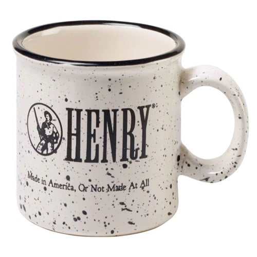 HENRY Campfire Mug 15oz w/Logo Black & White for sale at KYGUNCO.