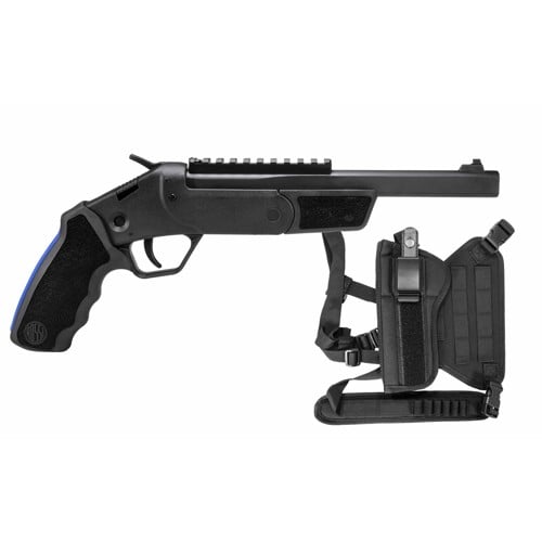 ROSSI Brawler 410 Gauge / 45 LC 9" Break Open Single Shot w/ Chest Rig & Holster Kit | Black for sale at KYGUNCO.