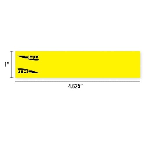 TAC VANES TAC 4.675" Standard Arrow Wraps - Yellow (13 pack) for sale at KYGUNCO.