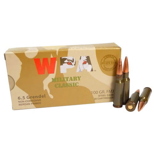 WOLF AMMUNITION 6.5 Grendel 100gr Steel Case 20rd Ammunition for sale at KYGUNCO.