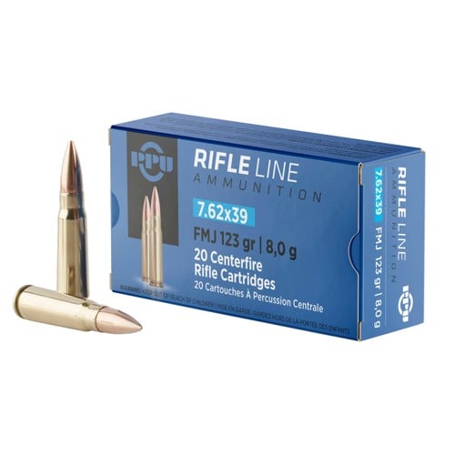 PPU 7.62x39 123gr FMJ 840rd Case for sale at KYGUNCO.