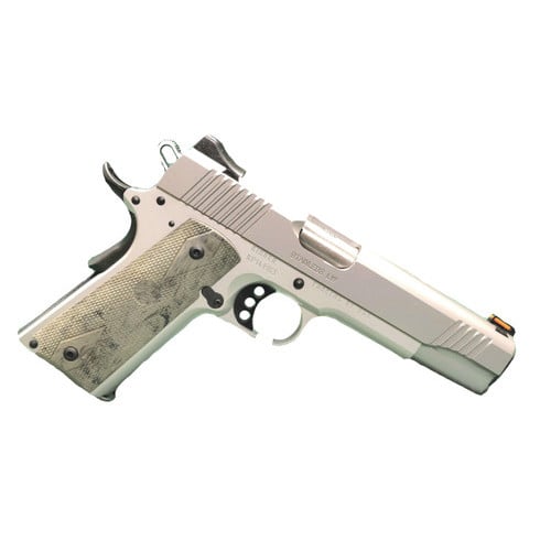 KIMBER Custom LW 1911 9mm 5" 9rd Pistol w/ Night Sights - Stainless / Ghillie G10 Grips for sale at KYGUNCO.