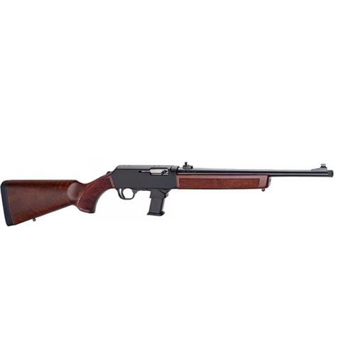 HENRY Homesteader 9mm 16.37" 10rd Semi-Auto Rifle (Glock Mag Well) - Black / Walnut for sale at KYGUNCO.
