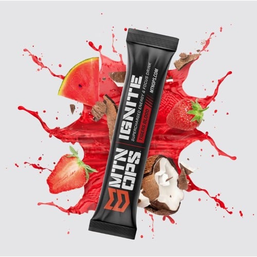 MTN OPS Ignite Sampler Single-Use Pack Energy & Focus Drink - Tigers Blood for sale at KYGUNCO.