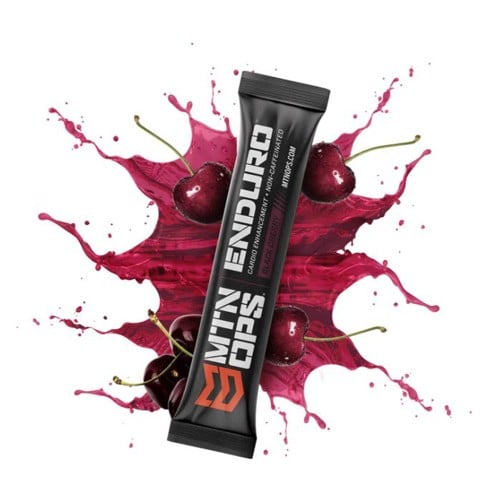MTN OPS Enduro Sampler Single-Use Non-Caffinated Cardio Enhancement - Black Cherry for sale at KYGUNCO.