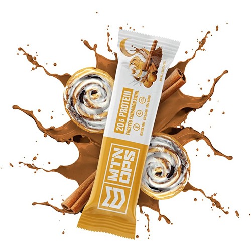 MTN OPS Performence Protein Bars - Frosten Cinnamon, 20 Grams for sale at KYGUNCO.
