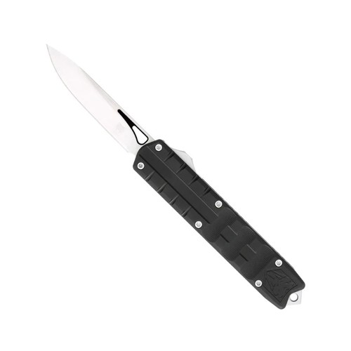 COMBRATEC Small Enforcer M390 OTF Knife 2.25" Plain Blade - Black Textured Grip for sale at KYGUNCO.