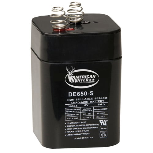 AMERICAN HUNTER BL-650-S / 6V 5 AMP HR Lantern Rechargable Battery for sale at KYGUNCO.
